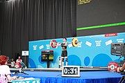 Deutsch: Gewichtheben bei den Olympischen Jugendspielen 2018; Tag 1, 7. Oktober 2018; Jungen 56 kg English: Weightlifting at the 2018 Summer Youth Olympics at 7 October 2018 – Boys' 56 kg