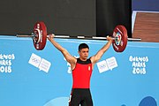 Deutsch: Gewichtheben bei den Olympischen Jugendspielen 2018; Tag 2, 10. Oktober 2018; Jungen 62 kg English: Weightlifting at the 2018 Summer Youth Olympics at 8 October 2018 – Boys' 62 kg