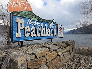 <span class="mw-page-title-main">Peachland</span> District municipality in British Columbia, Canada