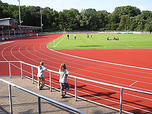 Weserstadion with a listed grandstand