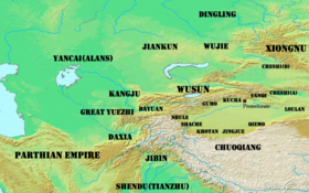 100BC from Chinese reports Western Regions 1st century BC(en).png