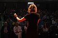 Katherine Maher at the Q&A session