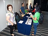 English: Polish Wikimedian at Wikimania 2015