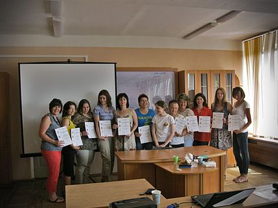 Вчителі-учасники вікітренінгу у Львові