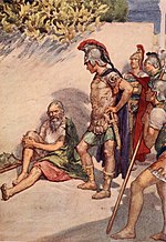 Gambar mini seharga Pertemuan Diogenes dan Aleksander