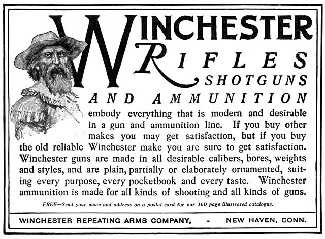 Winchester Rifles ad, 1900