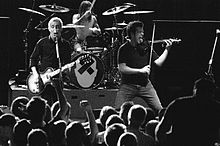 Yellowcard performing songs from Lights and Sounds on tour Yellowcard - 2006 concert.jpg