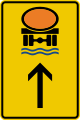 Zeichen 442-33 Vorwegweiser für Fahrzeuge mit wassergefährdender Ladung (geradeausweisend) bisher: Zeichen 442