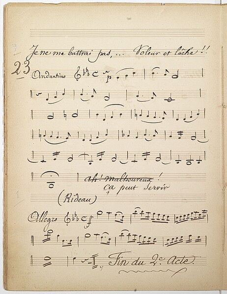 File:"André Gérard. Drame en 5 Actes. Musique de M. Ancessy.... Première Représentation le 30 Avril 1857. Odéon." Musique de scène pour la, pièce de Victor Séjour - btv1b525044130 (106 of 574).jpg