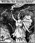 "Will She Yet Emerge Safely?" By Satterfield on January 8, 1918.jpg