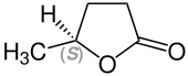 (S) -gamma-Valerorolactone Structural Formula V1.svg