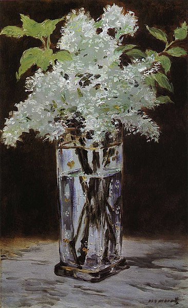 File:Édouard Manet - Lilas blanc dans un vase de christal (RW 418).jpg