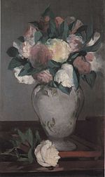 Édouard Manet - Jarrón de pivoines sur un plateau laqué.jpg