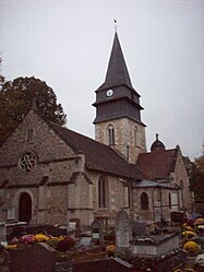 The church of Saint-Germain in Heuqueville