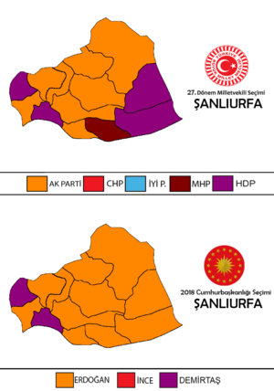 Şanlıurfa'da 2018 Türkiye Cumhurbaşkanlığı Ve Genel Seçimleri