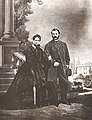 María Alexandrovna y Alejandro II, 1866 (el día del 25 aniversario del matrimonio)