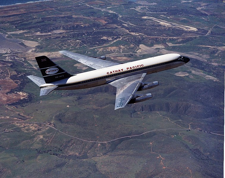 File:01 00093464 Convair 880 165-62 Cathay Pacific in flight 13Mar65.jpg