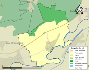 Mappa a colori che mostra l'uso del suolo.