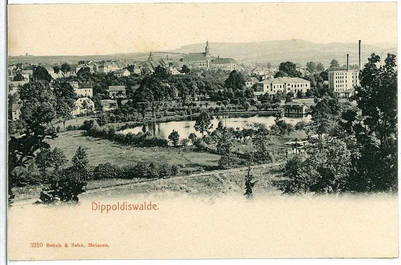 File:03210-Dippoldiswalde-1903-Blick über den Teich zur Stadt-Brück & Sohn Kunstverlag.jpg