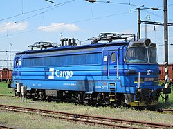 Lokomotiva 230.096 v korporátním laku ČD Cargo