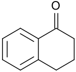 Structural formula of 1-tetralone