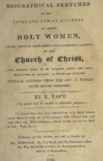 Thumbnail for Biographical Sketches of the Lives and Public Ministry of Various Holy Women