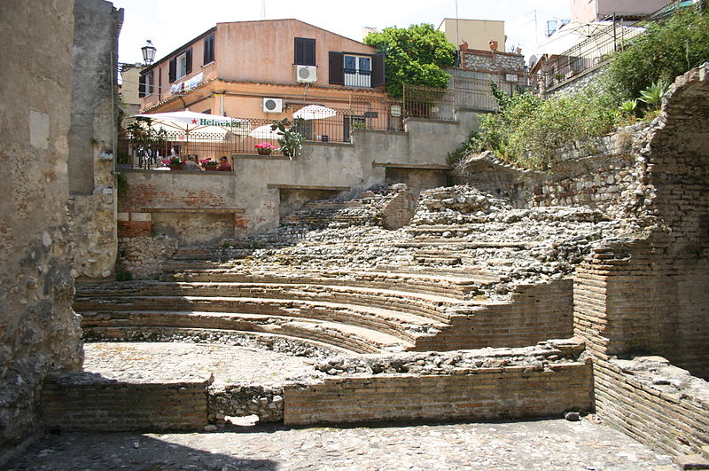 File:1888 - Odeon romano a Taormina - Foto Giovanni Dall'Orto 18-May-2008.jpg