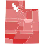 1920 Utah gubernatorial election results map by county.svg