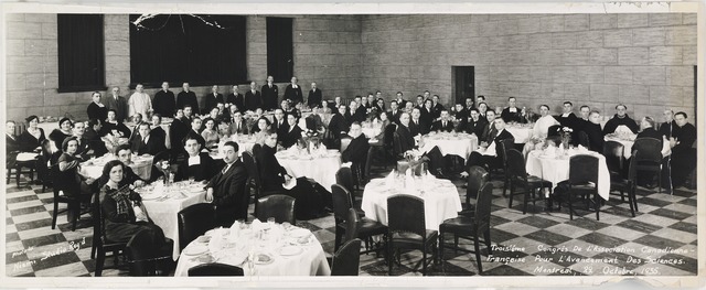 Le souper du congrès de l'ACFAS en 1935