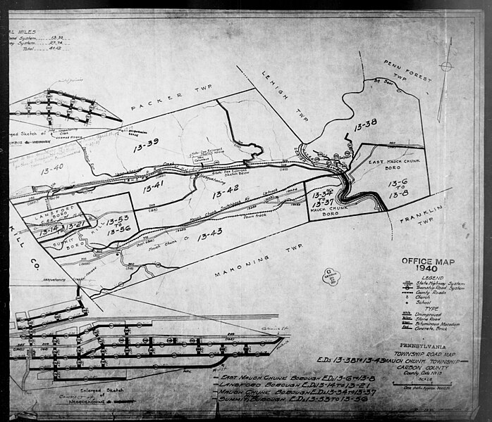 File:1940 Census Enumeration District Maps - Pennsylvania - Carbon County - Mauch Chunk - ED 13-34 - ED 13-43 - NARA - 5837070 (page 4).jpg