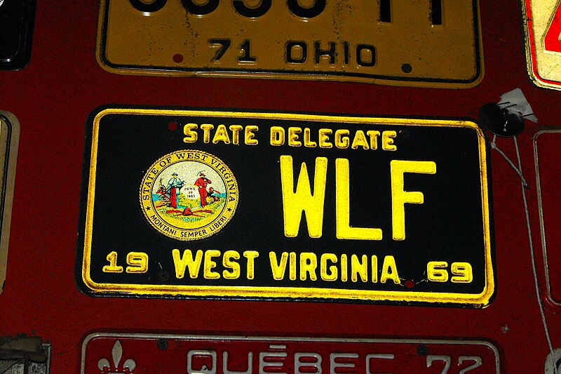 File:1969 West Virginia license plate WLF State Delegate.jpg