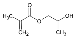 Chemische Struktur von 2-Hydroxypropylmethacrylat