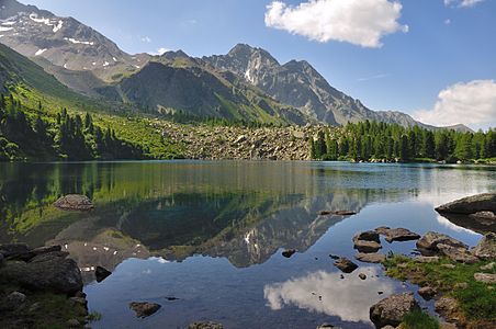 Lagh da Val Viola in Val di Campo in Switzerland