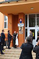 Čeština: Slovenský prezident Ivan Gašparovič odhaluje Riznerovu pamětní desku na místní škole v Bošáci při zahájení Riznerových a Holubyho oslav v Bošáci.