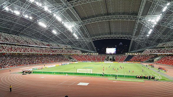 'n Beraamde 11 900 toeskouers op die Nasionale Stadion vir Tampines Rovers FC teen Selangor FA tydens die 2016 AFC Cup groepfase op 10 Mei 2016