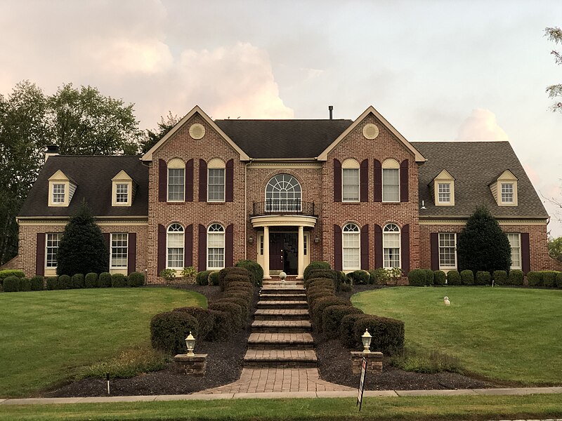 File:2021-10-04 18 32 27 House along Trowbridge Drive in Lower Makefield Township, Bucks County, Pennsylvania.jpg