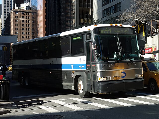 East Midtown-bound QM44 along Third Avenue