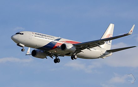 Malaysia Airlines Boeing 737-800 sporting the current livery