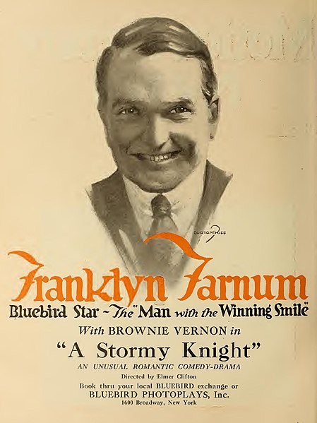 A Stormy Knight ad in 1917