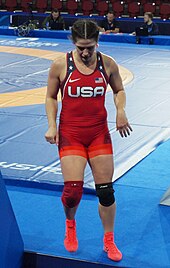 Gray at the 2021 World Wrestling Championships Adeline Gray 2 (cropped).JPG