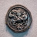 Akanthos - 450-400 BC - silver tetradrachm - lion attacking bull - quadratum incusum - Berlin MK AM
