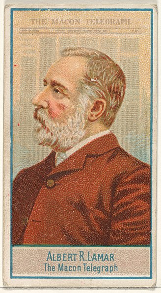 File:Albert R. Lamar, The Macon Telegraph, from the American Editors series (N1) for Allen & Ginter Cigarettes Brands MET DP827848.jpg