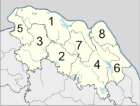 Carte des districts provinciaux