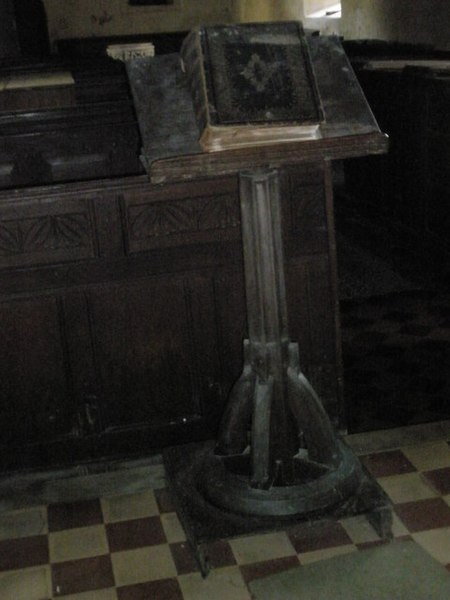 File:Ancient bible within Holy Trinity, Holdgate - geograph.org.uk - 1446920.jpg