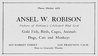 <span class="mw-page-title-main">Robison of San Francisco</span> Pet store and wild-animal dealer