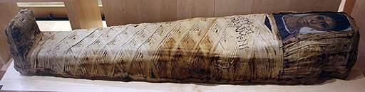 Antinoé, mummia e ritratto di eudaimonis, 125-150 dc ca.