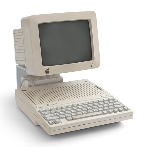 An Apple IIc with monitor