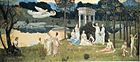 ピエール・ピュヴィス・ド・シャヴァンヌ『9人のムーサと古き3柱のムーサ』（1884年と1889年の間） リヨン美術館所蔵