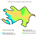 Azerbaijan map of Köppen climate classification.svg
