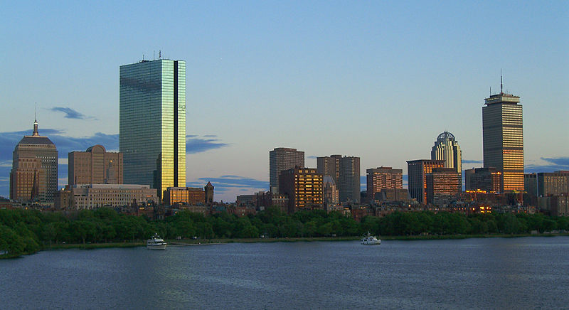 File:Back Bay sunset skyline, July 2007.jpg